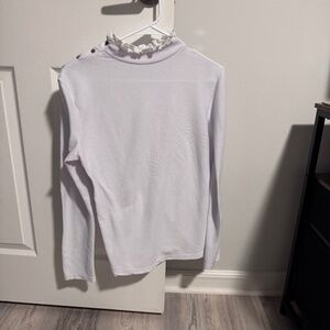 Turtleneck top with Lace Accent